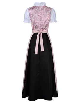 Размер [ САЩ ] Женски традиционни немски костюми за Октоберфест Класическа рокля, Костюм от три части
