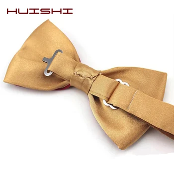 HUISHI Бели и черни вратовръзки-пеперуди За мъже Класически Костюм, папийонка Мъжки Модерен Обикновен Регулируем два цвята папийонка