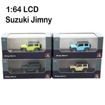 1:64 LCD дисплей sacle оригинален suv Suzuki Jimny модел легкосплавного колата molded метална автомобилна играчка колекция джипове спомен за деца